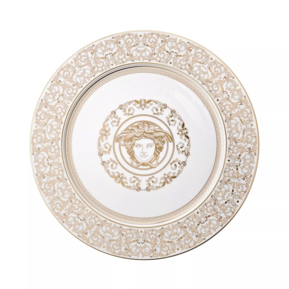 Versace Rosenthal Medusa Gala Gold Large Porcelain Service Plate Platter 13" - Picture 1 of 13